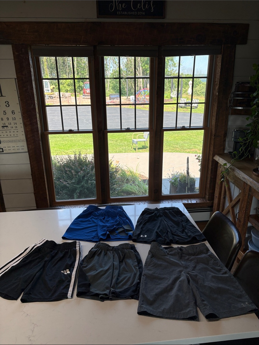 Under Armour Kids Athletic Shorts Bundle — Blue, Black, Gray